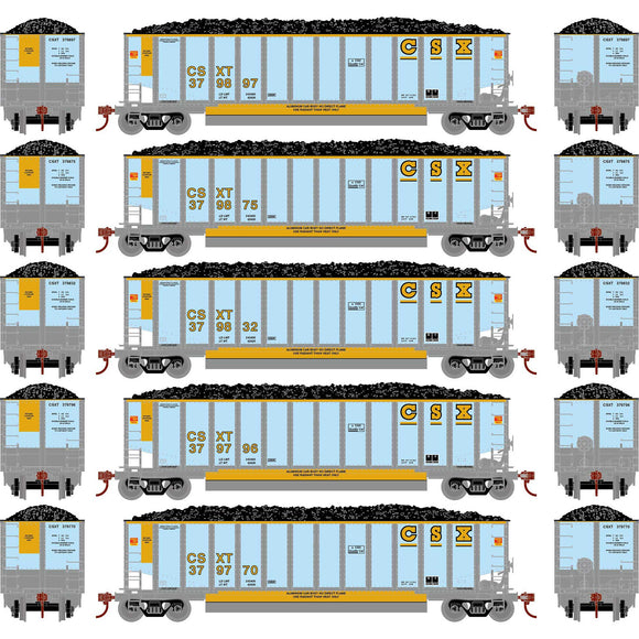 HO Bethgon Coalporter with Load, CSX #3 (5)