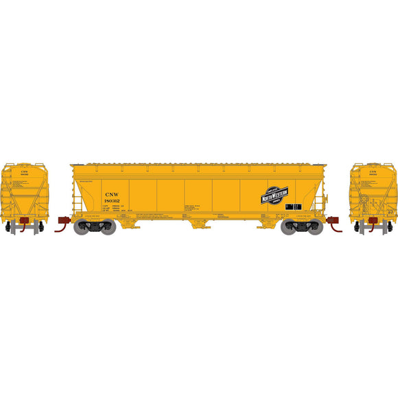N ACF 4600 3-Bay CF Hopper, C&NW #180312