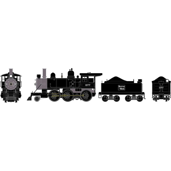 HO RTR Old Time 2-6-0 Mogul, B&M #1377