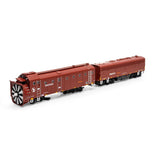 HO Rotary Snowplow & F7B Locomotive, BNSF #972561/#972577