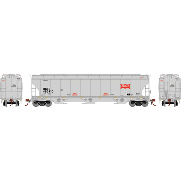 HO GEN Trinity 5161 Covered Hopper, BNSF Railway 'Frisco Heritage' #483110