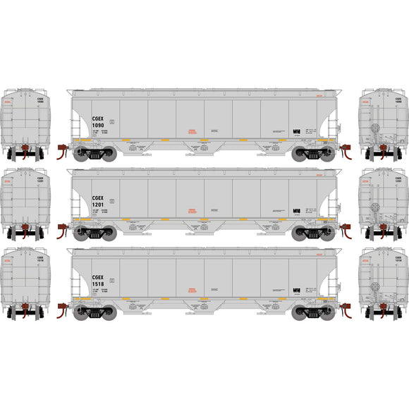 HO GEN Trinity 5161 Covered Hopper, CGEX #1090/1201/1518 (3)