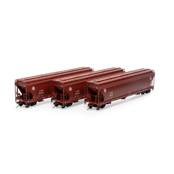 HO ACF 4600 3-Bay Center Flow Hopper, ATSF (3)