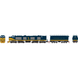 HO Gas Turbine Locomotive with Tender, C&O #4500