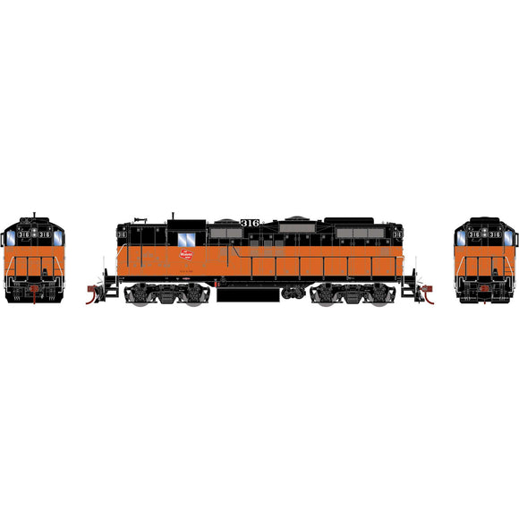 HO GP9 Locomotive with DCC & Sound, MILW #316