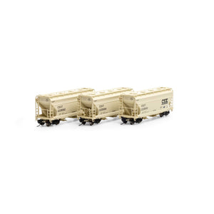 N ACF 2970 Covered Hopper, CSXT (3)