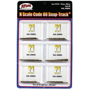 N Code 80 Rail Joiners