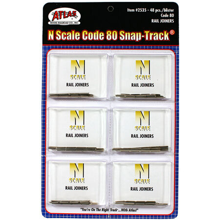 N Code 80 Rail Joiners