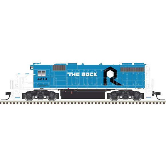 N GP38-2 Phase II Rock Island Illinois 4319, Silver