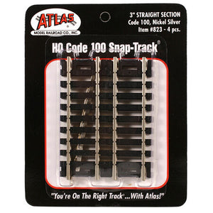 HO Code 100 3" Straight (4)