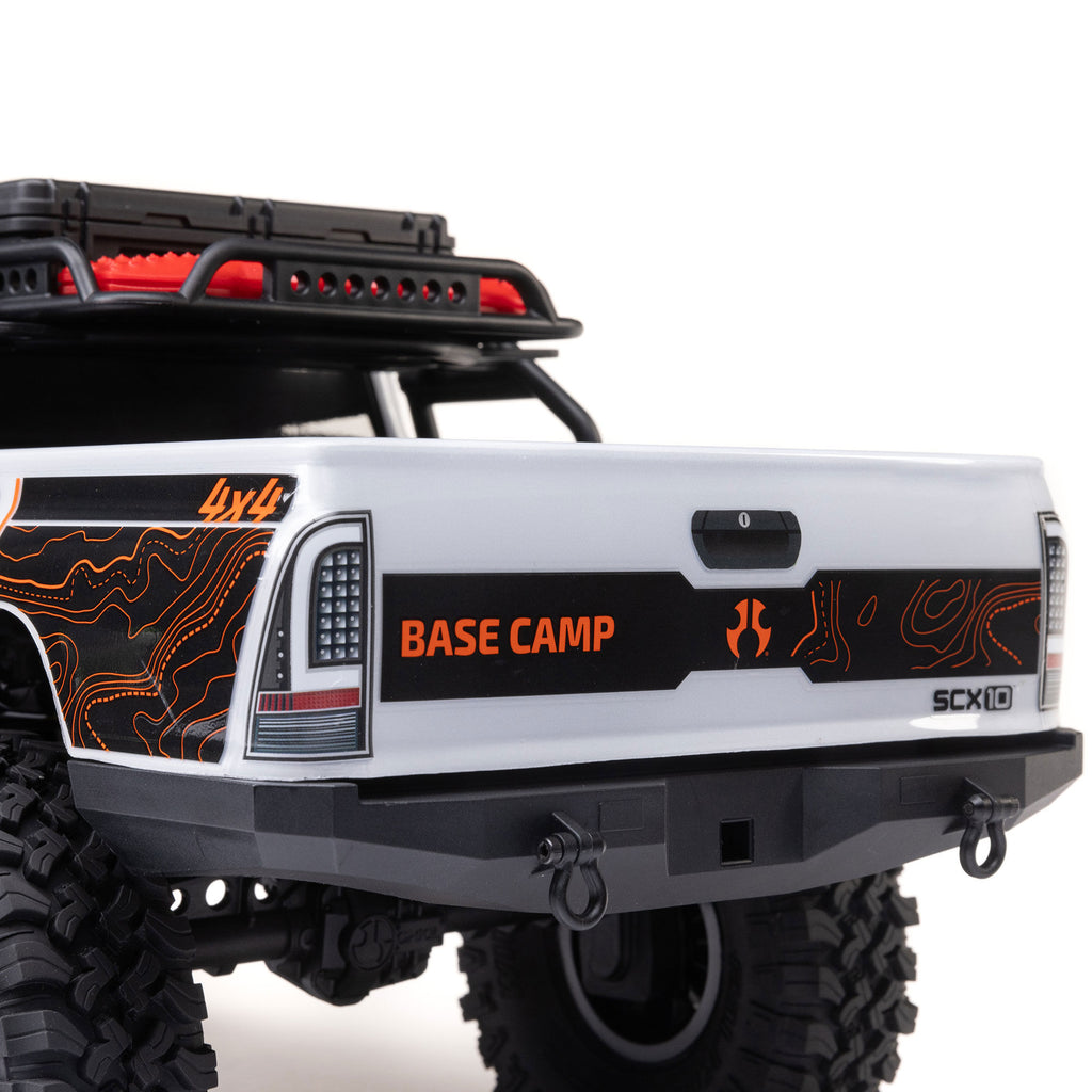 Axial 1/10 SCX10 III Base Camp 4X4 RTR Brushed Rock Crawler, White