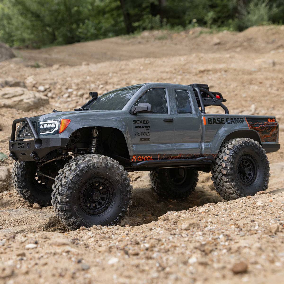 Axial 1/10 SCX10 III Base Camp 4X4 RTR Brushed Rock Crawler, Gray