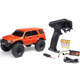 AXIAL 1/24 1/24 SCX24 Toyota 4Runner 4X4 RTR Brushed Rock Crawler (Battery & Charger Included), Orange