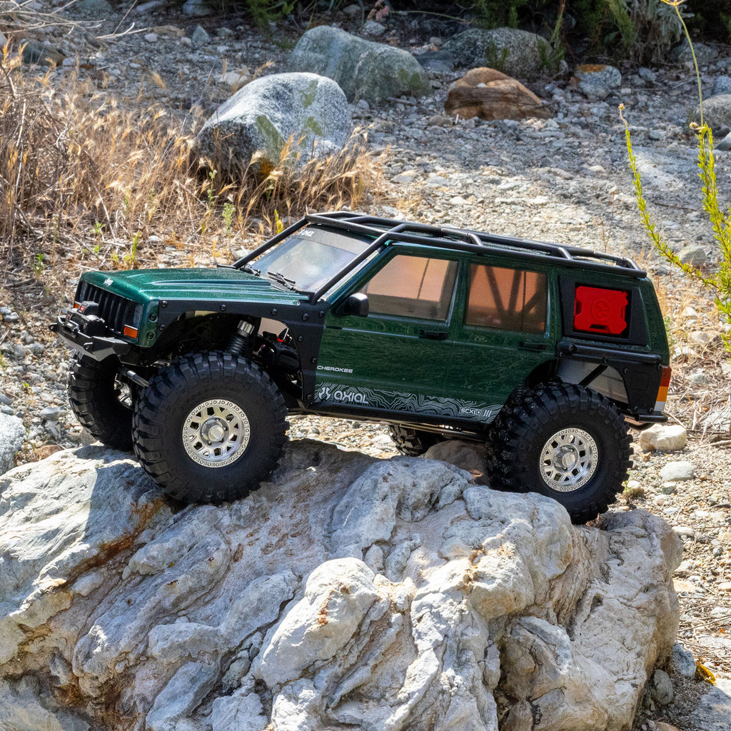 1/10 SCX10 III Jeep Cherokee XJ 4X4 RTR Brushed Rock Crawler, Green