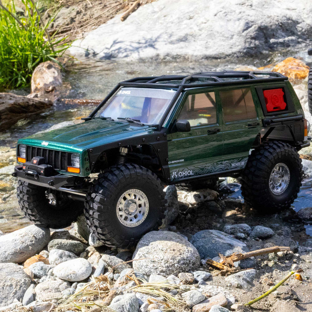 1/10 SCX10 III Jeep Cherokee XJ 4X4 RTR Brushed Rock Crawler, Green