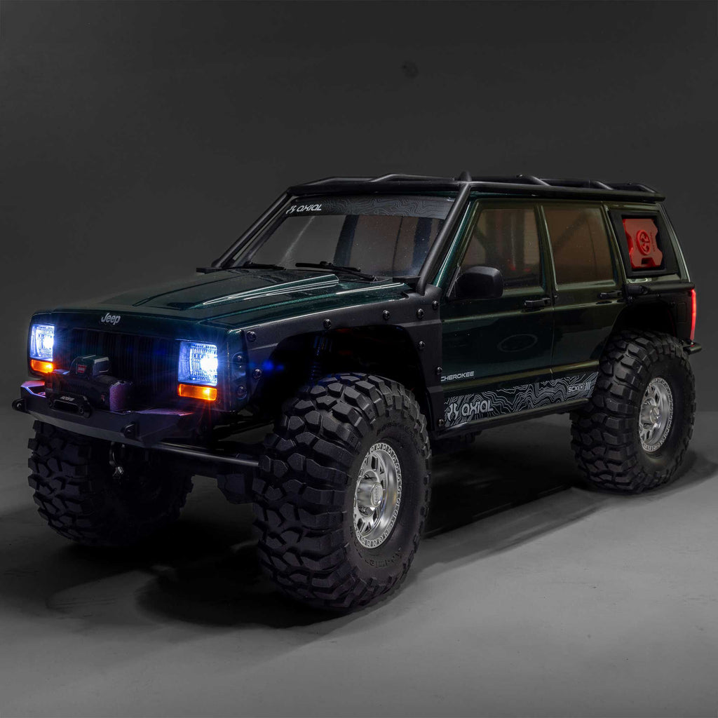 1/10 SCX10 III Jeep Cherokee XJ 4X4 RTR Brushed Rock Crawler, Green