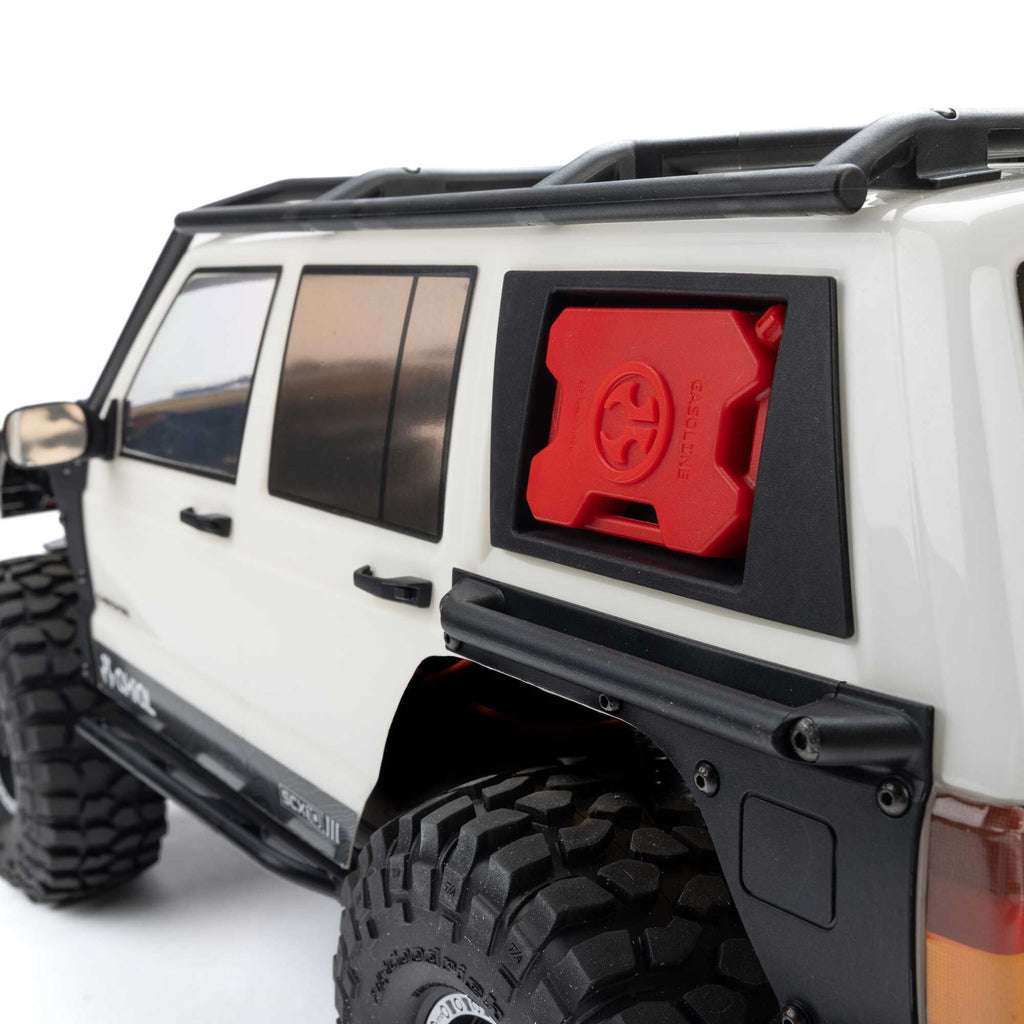 1/10 SCX10 III Jeep Cherokee XJ 4X4 RTR Brushed Rock Crawler, White
