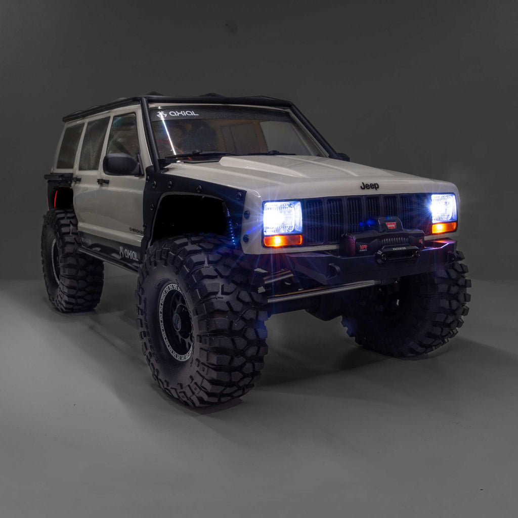 1/10 SCX10 III Jeep Cherokee XJ 4X4 RTR Brushed Rock Crawler, White