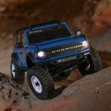 Axial 1/30 SCX30 Ford Bronco 4X4 RTR Brushed Rock Crawler (Battery & Charger Included), Blue