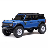 Axial 1/30 SCX30 Ford Bronco 4X4 RTR Brushed Rock Crawler (Battery & Charger Included), Blue
