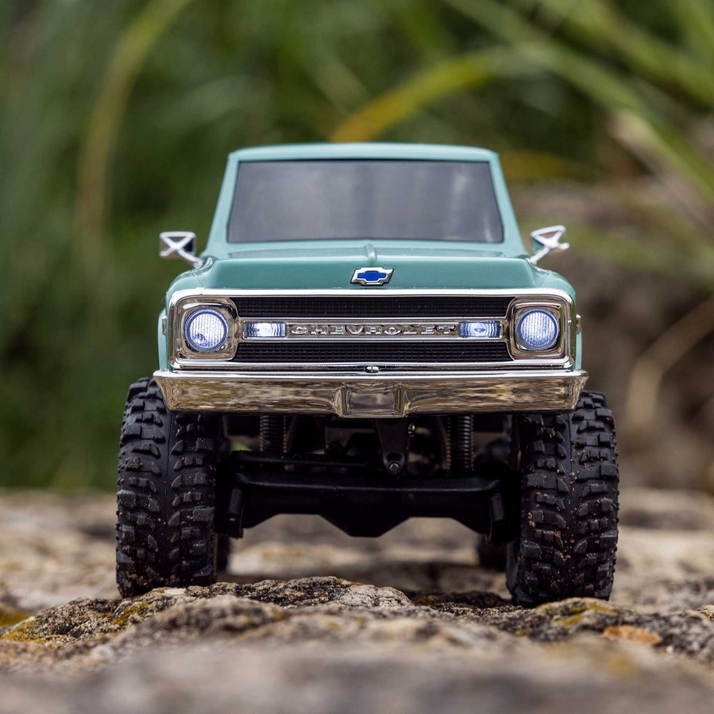 Axial 1/30 SCX30 Chevrolet K10 4X4 RTR Brushed Rock Crawler (Battery & Charger Included), Green