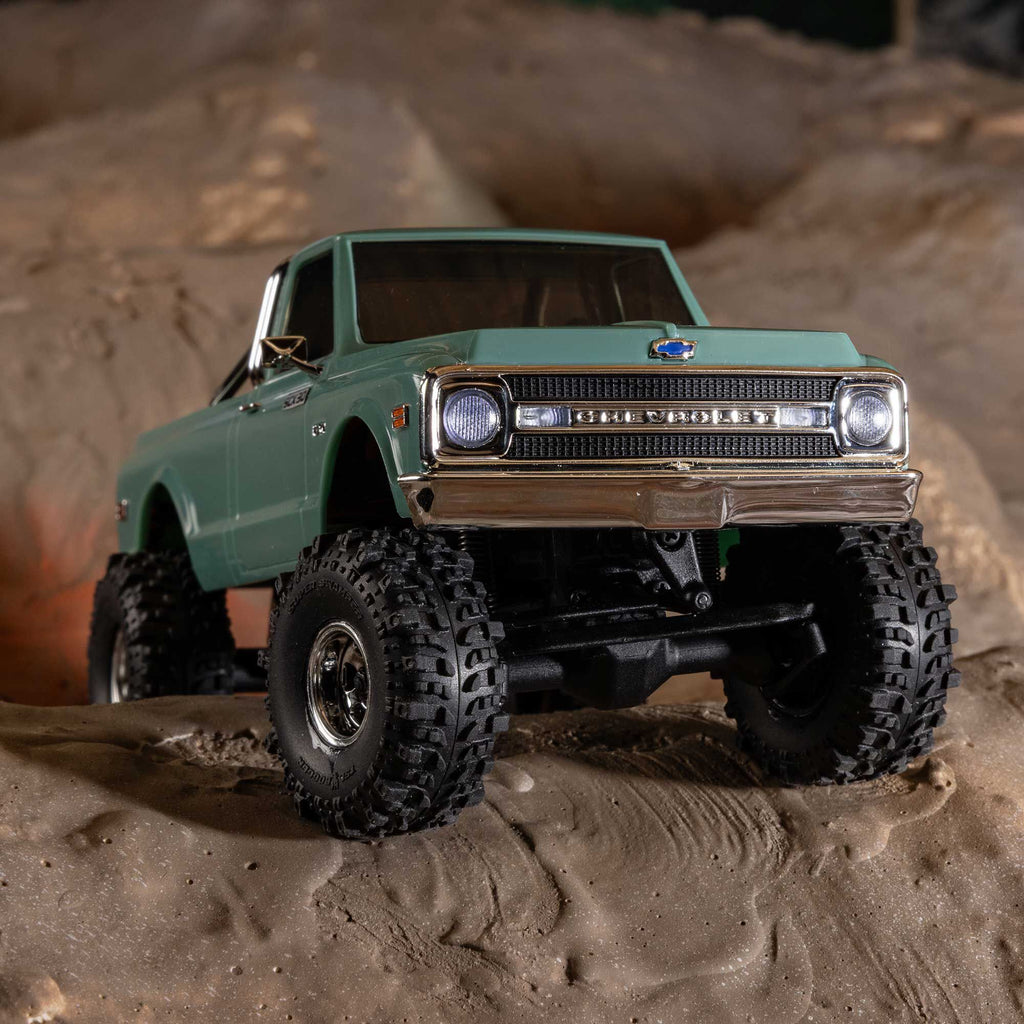 Axial 1/30 SCX30 Chevrolet K10 4X4 RTR Brushed Rock Crawler (Battery & Charger Included), Green