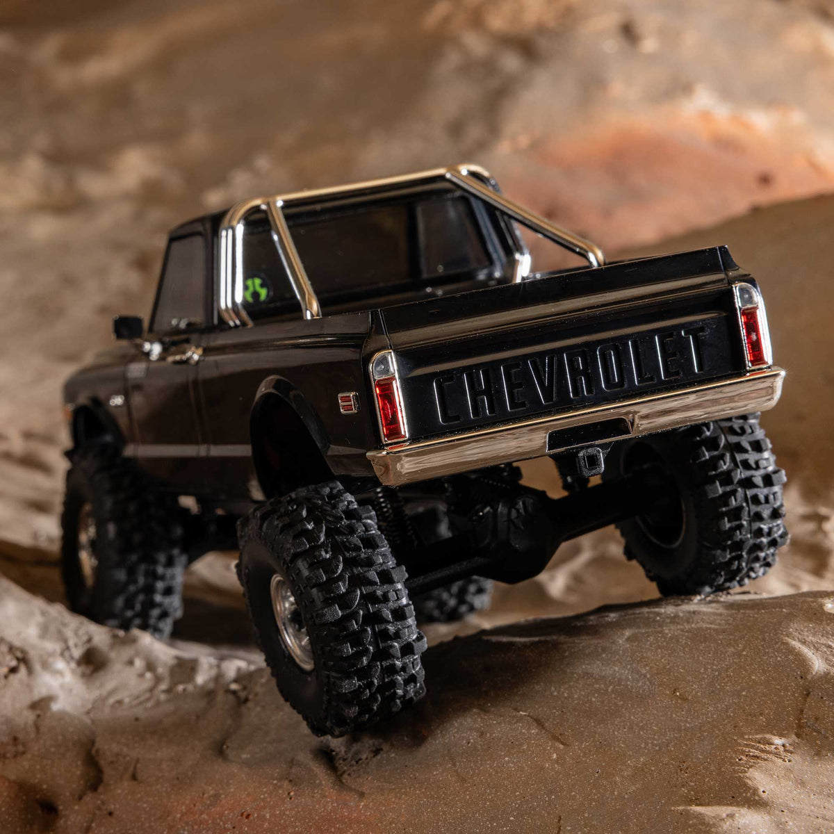 Axial 1/30 SCX30 Chevrolet K10 4X4 RTR Brushed Rock Crawler (Battery & Charger Included), Black