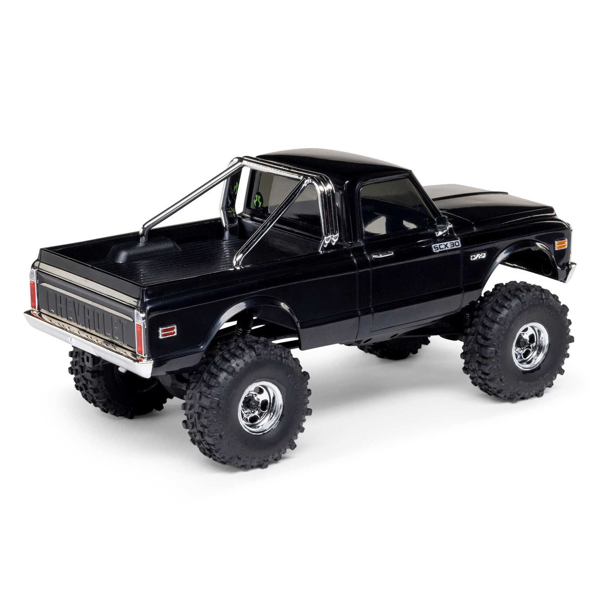 Axial 1/30 SCX30 Chevrolet K10 4X4 RTR Brushed Rock Crawler (Battery & Charger Included), Black
