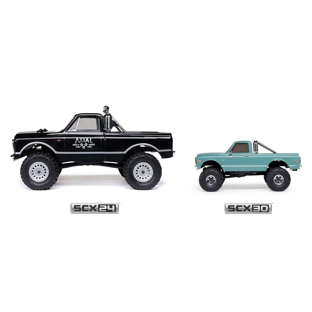 Axial 1/30 SCX30 Chevrolet K10 4X4 RTR Brushed Rock Crawler (Battery & Charger Included), Black