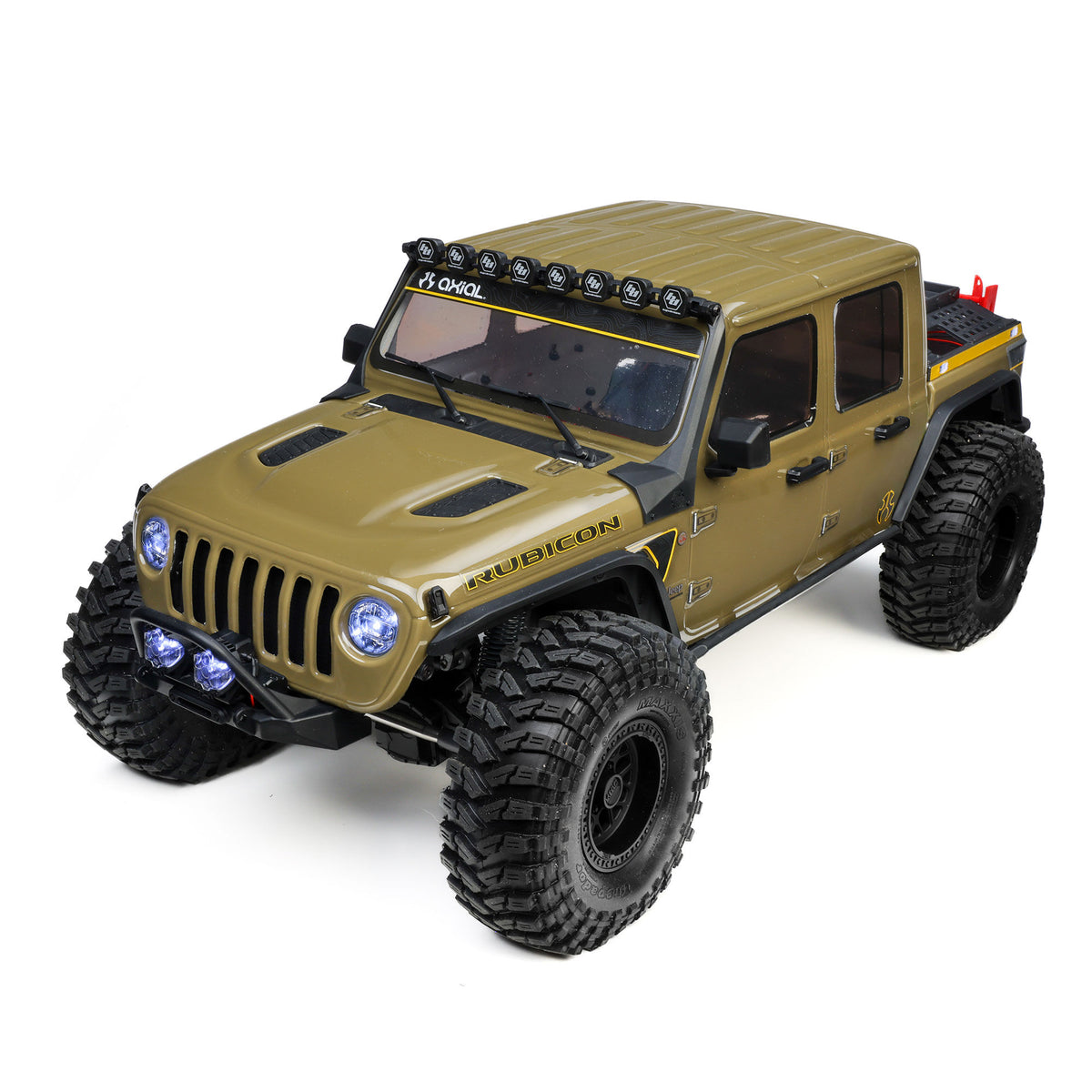 1/10 SCX10 III Motobilt Waypoint Jeep JT Gladiator 4X4 RTR Brushed Rock Crawler, Green
