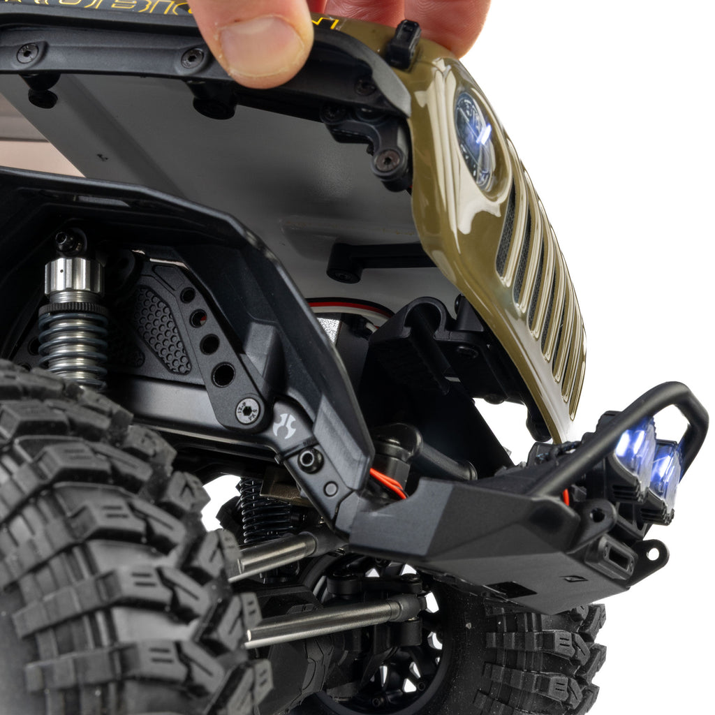 1/10 SCX10 III Motobilt Waypoint Jeep JT Gladiator 4X4 RTR Brushed Rock Crawler, Green
