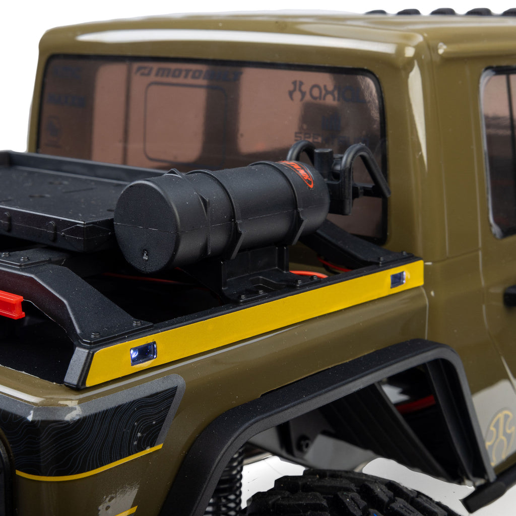 1/10 SCX10 III Motobilt Waypoint Jeep JT Gladiator 4X4 RTR Brushed Rock Crawler, Green