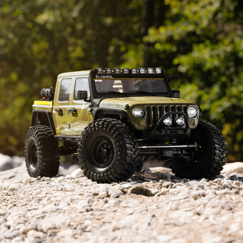 1/10 SCX10 III Motobilt Waypoint Jeep JT Gladiator 4X4 RTR Brushed Rock Crawler, Green