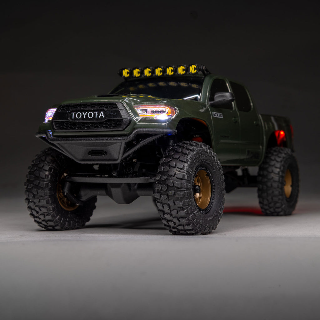 1/30 SCX30 Toyota Tacoma TRD Pro Extreme Off-Road 4X4 RTR Brushed Rock Crawler (Battery & Charger Included), Green