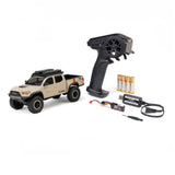 1/30 SCX30 Toyota Tacoma TRD Pro Overland Edition 4X4 RTR Brushed Rock Crawler (Battery & Charger Included), Tan