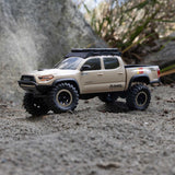1/30 SCX30 Toyota Tacoma TRD Pro Overland Edition 4X4 RTR Brushed Rock Crawler (Battery & Charger Included), Tan