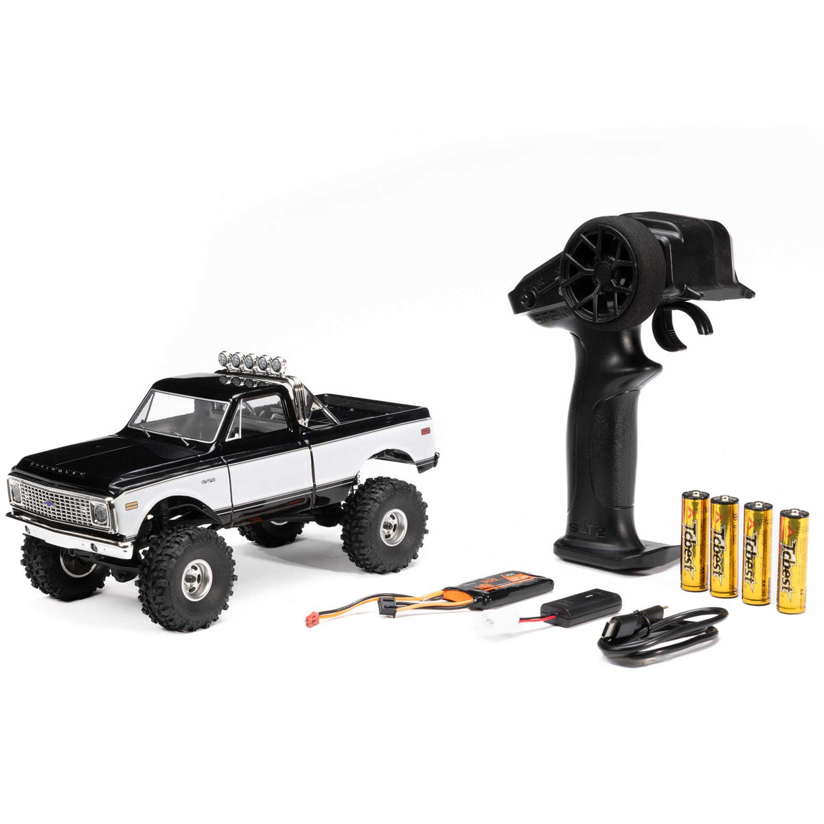 1/24 SCX24 1967-1972 Chevrolet C10 4WD Truck RTR, Black