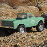 1/24 SCX24 1967 Chevrolet C10 4X4 RTR Brushed Rock Crawler (Battery & Charger Included), Light Green
