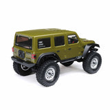 SCX24 2019 Jeep Wrangler JLU CRC, Green: 1/24 4WD RTR