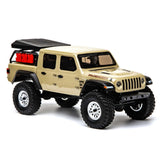 1/24 SCX24 Jeep JT Gladiator 4X4 RTR Brushed Rock Crawler (Battery & Charger Included), Beige