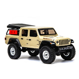 1/24 SCX24 Jeep JT Gladiator 4X4 RTR Brushed Rock Crawler (Battery & Charger Included), Beige