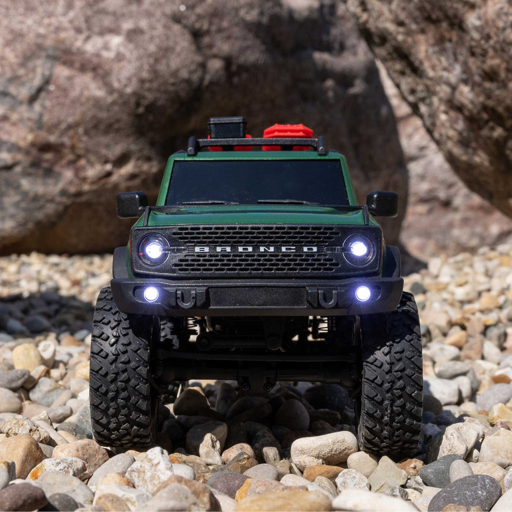 Axial 1/24 SCX24 Ford Bronco 4X4 RTR Brushed Rock Crawler (Battery & Charger Included), Green