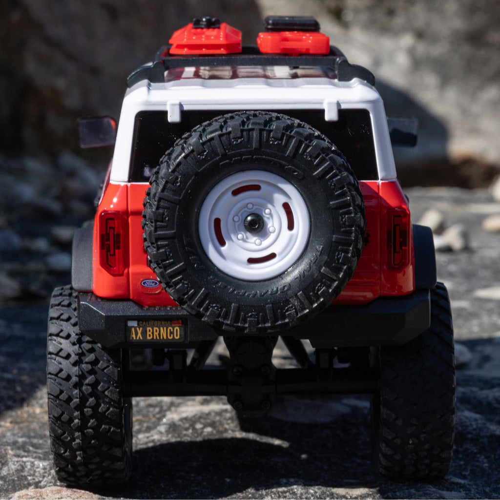 Axial 1/24 SCX24 Ford Bronco Heritage Edition 4X4 RTR Brushed Rock Crawler (Battery & Charger Included), Red