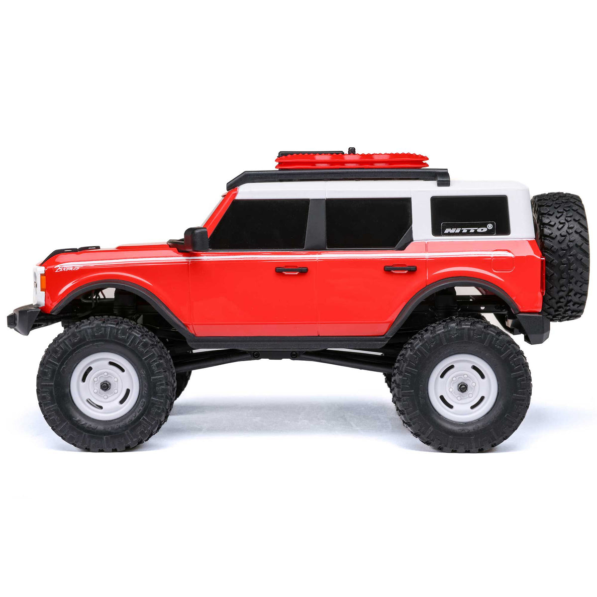 Axial 1/24 SCX24 Ford Bronco Heritage Edition 4X4 RTR Brushed Rock Crawler (Battery & Charger Included), Red