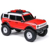 Axial 1/24 SCX24 Ford Bronco Heritage Edition 4X4 RTR Brushed Rock Crawler (Battery & Charger Included), Red