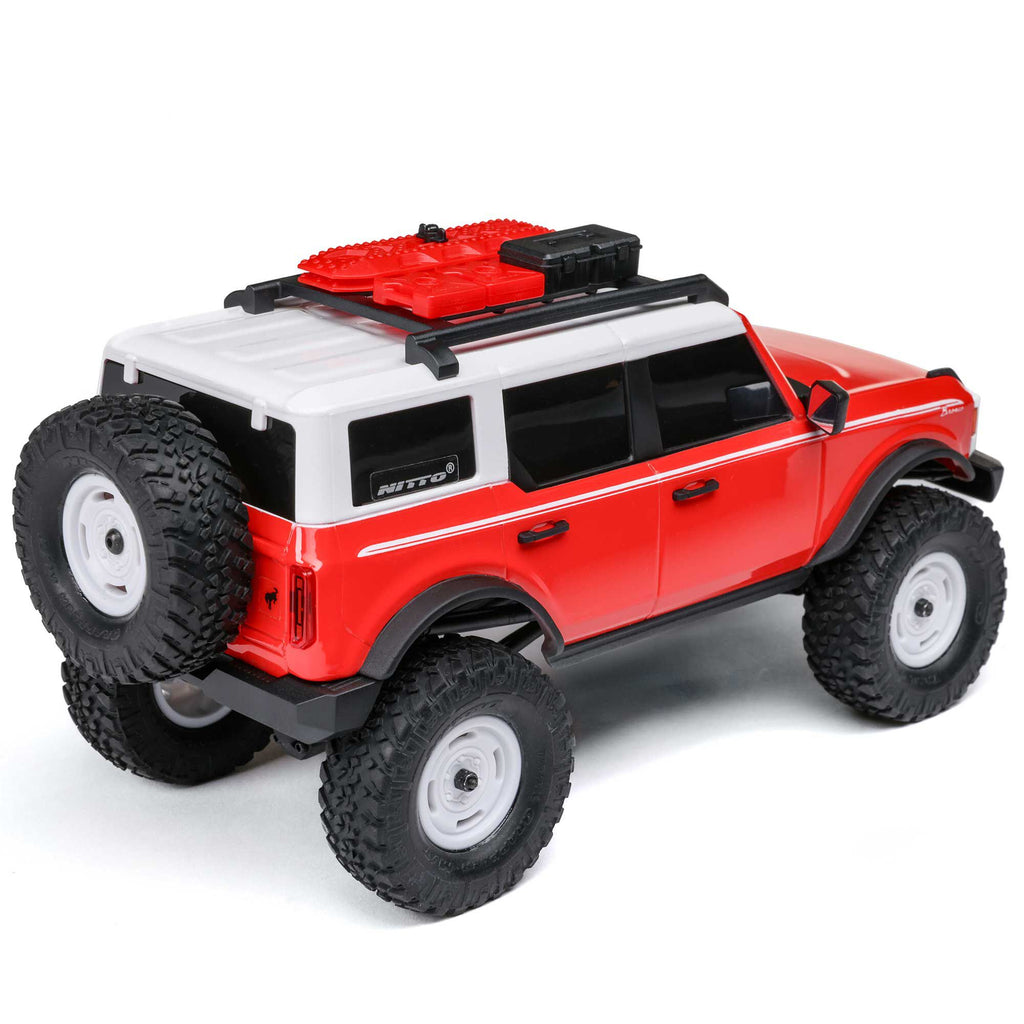 Axial 1/24 SCX24 Ford Bronco Heritage Edition 4X4 RTR Brushed Rock Crawler (Battery & Charger Included), Red
