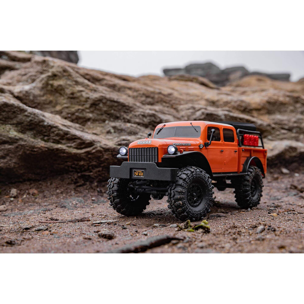Axial SCX24 40's 4 Door Dodge Power Wagon, Orange:1/24 4WD-RTR