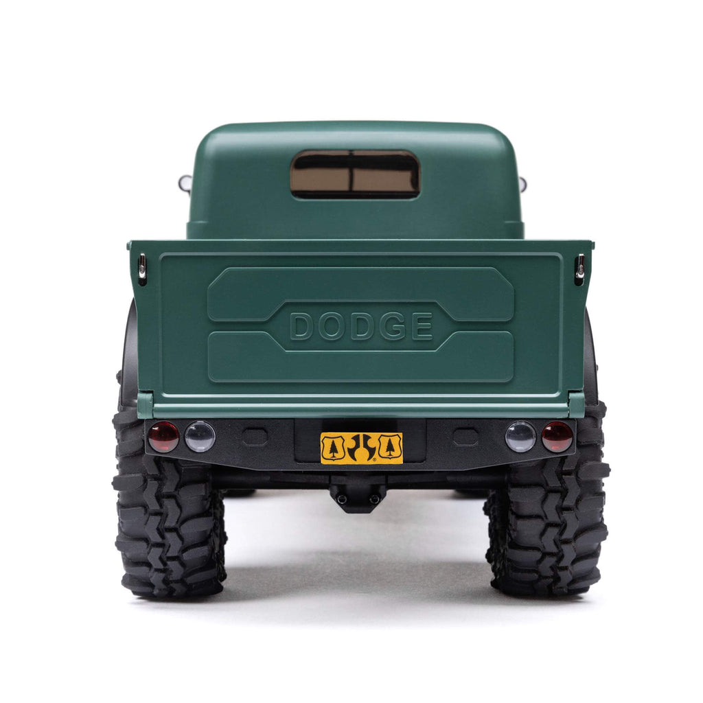 Axial SCX24 40's 4 Door Dodge Power Wagon, Green: 1/24 4WD-RTR