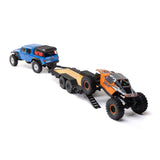 SCX24 Flat Bed Vehicle Trailer with LED Taillights:1/24th