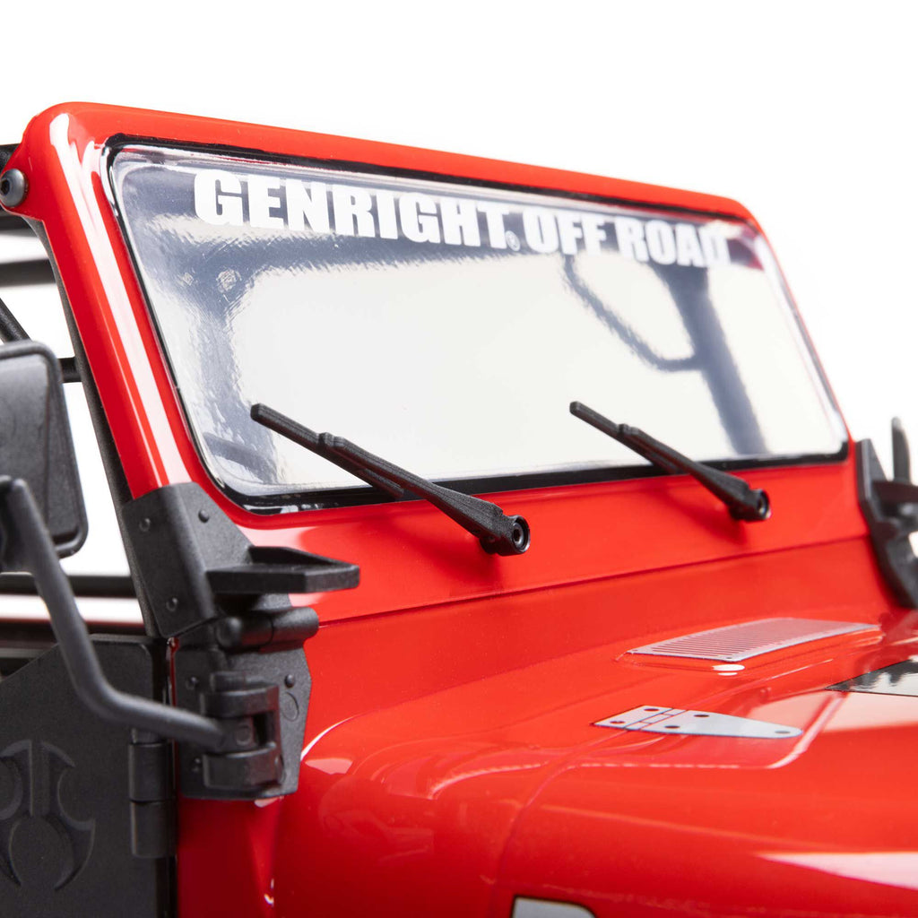 Axial 1/10 SCX10 III Jeep CJ-7 4X4 RTR Brushed Rock Crawler, Red